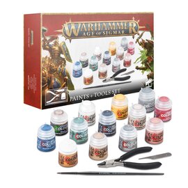 GAMES WORKSHOP WAR 53170299003 AOS PAINTS + TOOLS SET BSF