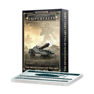 GAMES WORKSHOP WAR 60052699002 The Horus Heresy Legions Imperialis The Devastation of Tallarn Army Cards