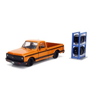 JADA TOYS JAD 30658 Jada 1/24 "Just Trucks" - 1972 Chevy Cheyenne Pickup w/ Rack