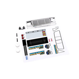 TRAXXAS TRA 9844X Traxxas Body conversion kit, 1/18 scale TRX-4MT Bigfoot No. 1 (includes front grille, engine detail & decals) (fits #9812 body)