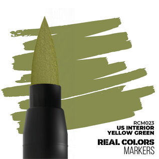 AK INTERACTIVE AK RCM023 AK Interactive Real Colors Markers US Interior Yellow Green