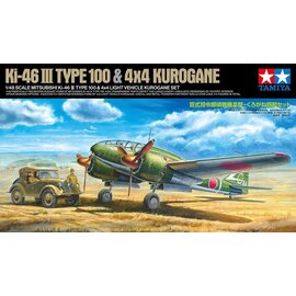 TAMIYA TAM 25217 KI-46 III TYPE 100 & 4X4 KUROGANE 1/48 PLASTIC MODEL