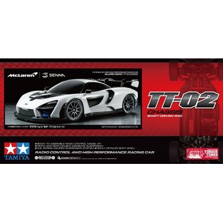 TAMIYA TAM 58711-600 MCLAREN SENNA TT-02 CHASSIS (INCLUDES ESC)