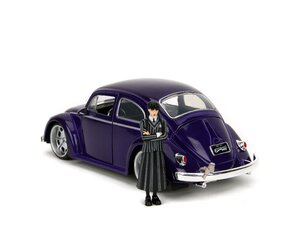Wednesday Addams Volkswagen Beetle Toy Set - 1:24 Scale With Figure For Collectors & Fans