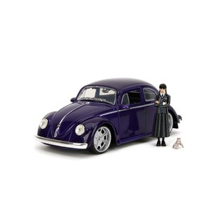 JADA TOYS JAD 35131 Jada 1/24 "Hollywood Rides" – 1959 VW Beetle w/ Wednesday Addams