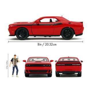 JADA TOYS JAD 35185 Jada 1/24 "Hollywood Rides" - The Walking Dead - 2015 Dodge Challenger SRT Hellcat w/ Glenn