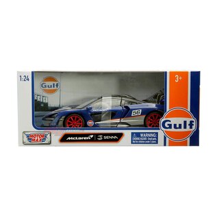 MOTOR MAX MM 79668 MCLAREN SENNA GULF 1/24 DIE-CAST
