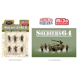 AMERICAN DIORAMA AD 76502MJ SOLDIERS FIGURES 1/64 DIE-CAST