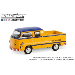 GREENLIGHT COLLECTIBLES GLC 36100-D 1977 VOLKSWAGEN TYPE 2 DOUBLE CAB PICKUP "DOKA" 1/64 DIE-CAST CLUB V-DUB SERIES 19