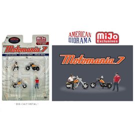 AMERICAN DIORAMA AD 76520MJ MOTOMANIA 7 CHOPPER BIKER 1/64 DIE-CAST
