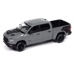 AUTOWORLD AW 06757 2023 RAM 1500 REBEL LUNAR EDITION CERAMIC GRAY 1/64 DIE-CAST