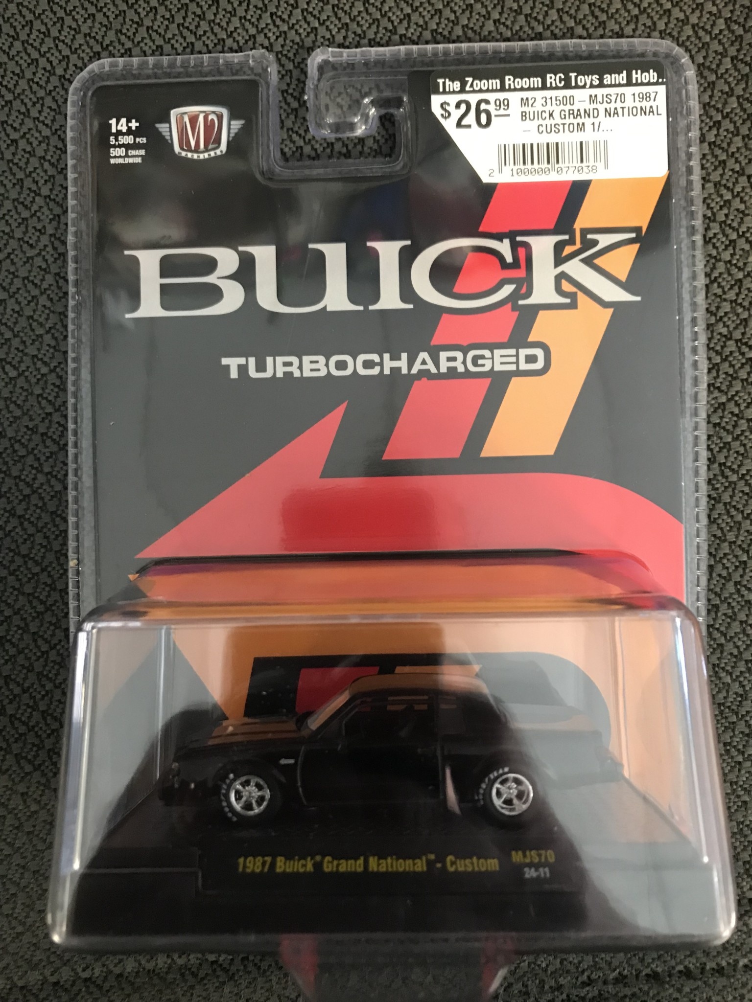 M2 31500 MJS70 1987 BUICK GRAND NATIONAL CUSTOM 1 64 DIE CAST