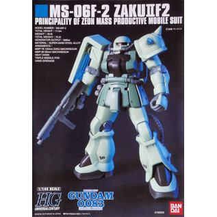 BANDAI BAN 5057744 #105 MS-06F-2 Zaku II F2 (Zeon Ver.) "Gundam 0083",Bandai