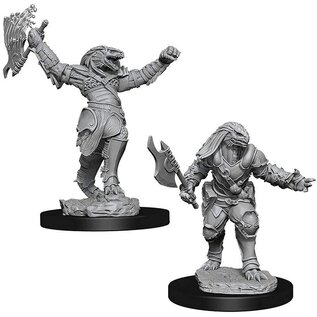 WIZKIDS WK 90001 D&D Nolzur's Marvelous Unpainted Miniatures: Wave 11: Female Dragonborn Fighter