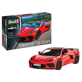REVELL GERMANY REV 07714 CORVETTE C8 COUPE 1/25 PLASTIC MODEL