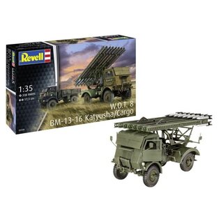 REVELL GERMANY REV 03338 BM-13-16 KATYUSHA/CARGO W.O.T. 8 1/35 PLASTIC MODEL