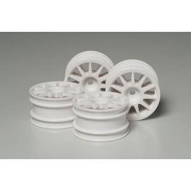 TAMIYA TAM 51237 M-CHASSIS 11-SPOKE WHEELS 4pcs. (white)Suzuki Swift Super 1600 Wheels (4)