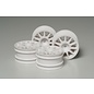 TAMIYA TAM 51237 M-CHASSIS 11-SPOKE WHEELS 4pcs. (white)Suzuki Swift Super 1600 Wheels (4)
