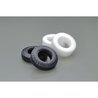 TAMIYA TAM 51716 RIBBED "ROUGH RIDE" TIRES(W/INNER SPONGE, 2pcs.)