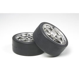 TAMIYA TAM 53960 6-Spk Mesh Whl w/Drft Tire Type D (2)