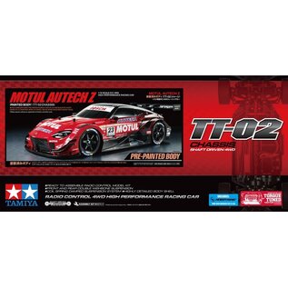 TAMIYA TAM 47503 TT-02 CHASSIS MOTUL AUTECH Z W/ESC AND PRE-PAINTED BODY