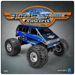 JCO 0087 JConcepts 1985 Ford Aerostar BIGFOOT Shuttle Body (Stampede)- 9.75" WB