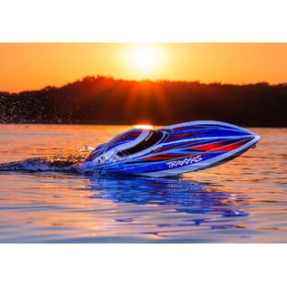 TRAXXAS TRA 106064-4-BLUE Traxxas Disruptor High-Performance Boat, 4S VXL - Blue