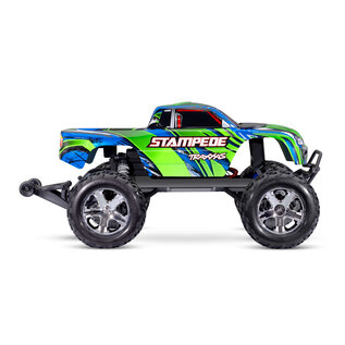 TRAXXAS TRA 36254-8-GRN Traxxas Stampede 1/10 Monster Truck RTR Extreme Heavy Duty with TQ 2.4GHz Radio System and XL-5 ESC (Fwd/Rev) Includes 7-Cell NiMH 3000mAh Traxxas Battery and 4-amp USB-C Charger w/ iD - Green