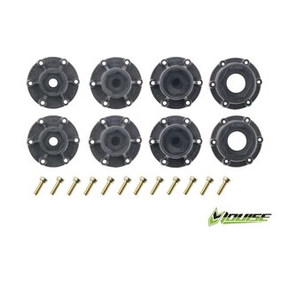 Louise RC LOU LT3226SX Louise R/C MT-Cyclone 2.8" Removable Hex Black Whls 4.7" OD(2)