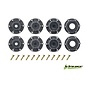 Louise RC LOU T3227SX Louise R/C ST-Uphill 2.8" Removable Hex Black Whls 4.0" OD(2)