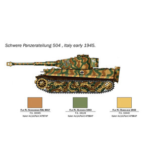 ITALERI ITA 25755 PZ.KPFW VI TIGER I AUSF.E 1/56 PLASTIC MODEL