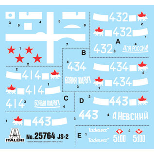 ITALERI ITA 25764 JS-2 Stalin model kit 1:56