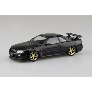 AOSHIMA AOS 06631 Aoshima 1/32 SNAP KIT #11-SP2 Nissan R34 Skyline GT-R Custom Wheel (Black Pearl)