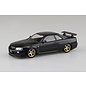 AOSHIMA AOS 06631 Aoshima 1/32 SNAP KIT #11-SP2 Nissan R34 Skyline GT-R Custom Wheel (Black Pearl)