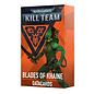 GAMES WORKSHOP WAR 60050104005 KILL TEAM BLADES OF KHAINE DATACARDS