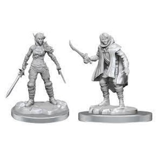 WIZKIDS WK 90582 D&D Nolzur's Marvelous Miniatures: Wave 19: Elf Rogue & Half-Elf Rogue Protege