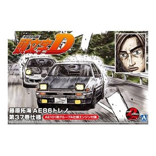 AOSHIMA AOS 05961 Aoshima 1/24 Initial D Takumi Fujiwara Toyota 86 Trueno Comics Vol.37 Ver plastic model