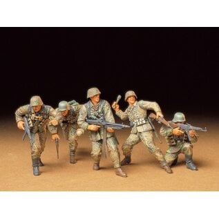 TAMIYA TAM 35196 1/35 GERMAN FRONT-LINE INFANTRYMEN PLASTIC MODEL