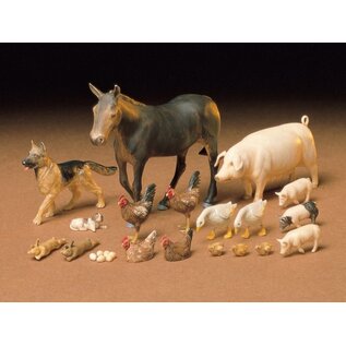 TAMIYA TAM 35128 LIVESTOCK SET 1/35 plastic model