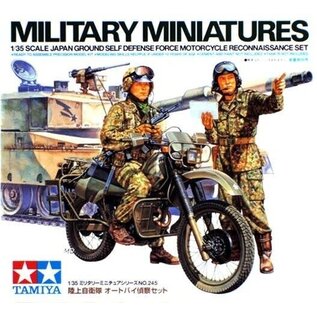 TAMIYA TAM 35245 1/35 JGSDF MOTORCYCLE RECON SET PLASTIC MODEL