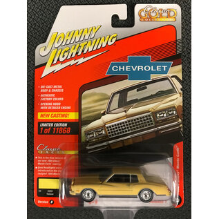 JOHNNY LIGHTNING JL 05415 1980 CHEVY MONTE CARLO YELLOW 1/64 DIE-CAST