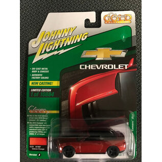 JOHNNY LIGHTNING JL 05410 2013 CHEVY CAMARO ZL1 INFERNO ORANGE 1/64 DIE-CAST