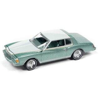 JOHNNY LIGHTNING JL 05391 1979 CHEVY MONTE CARLO MEDIUM FIREMIST POLY/PASTEL GREEN RELEASE 2 VER.B 1/64 DIE-CAST