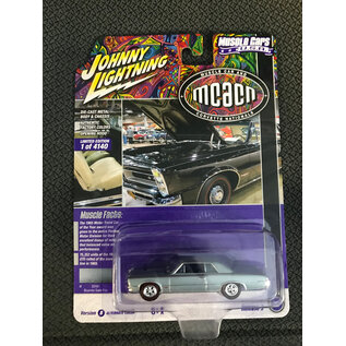 JOHNNY LIGHTNING JL 05402 1965 PONTIAC GTO BLUEMIST SLATE POLY MCACN 1/64 DIE-CAST