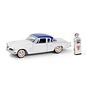 GREENLIGHT COLLECTIBLES GLC 97160-B 1954 STUDEBAKER COMMANDER STARLINER WITH VINTAGE GAS PUMP 1/64 DIE-CAST