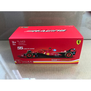 BURAGO BUR 18-36843-S Bburago 1/43 Ferrari Season Car w/ driver (2024) (Sainz #55)