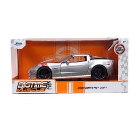 JADA TOYS JAD 33053 Jada 1/24 "BIGTIME Muscle" - 2006 Chevy Corvette Z06 - Candy Silver
