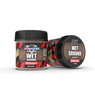 AK INTERACTIVE AK 1230 AK Interactive Wargame Battle Ground Terrains Wet Ground - 100ml (Acrylic)