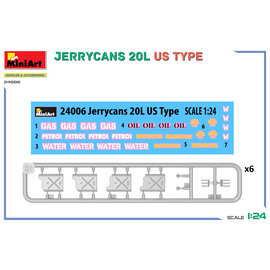 MINIART MIN 24006 MiniArt 1/24 Jerrycans 20L US Type