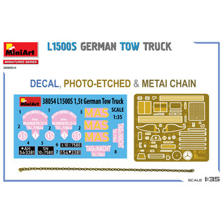 MINIART MIN 38054 MiniArt 1/35 L1500S German Tow Truck plastic model